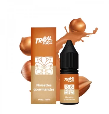 Noisettes Gourmandes 10ml – Tribal Force | E-liquide noisette gourmand