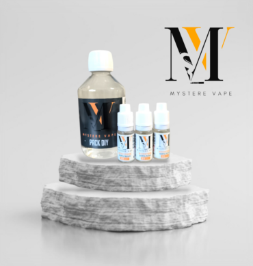 Pack DIY 50/50 Mystère Vape 140 ml en 3 mg et 170 ml en 6 mg