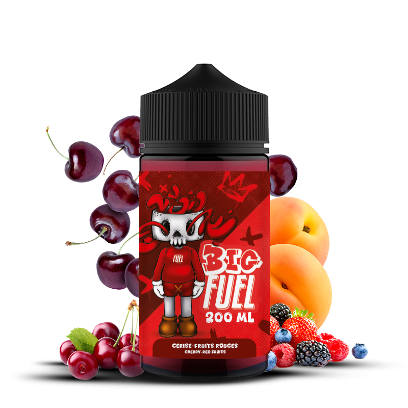 Cerise Fruits Rouges Abricot 200ml 0mg BIG FUEL – Maison Fuel