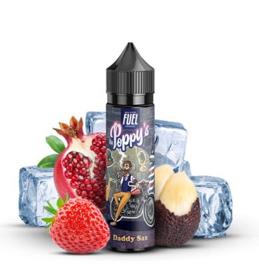 E-liquide Daddy Sax 50ml Poppy's Maison Fuel grenade fraise fruit du serpent frais