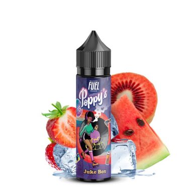 E-liquide Juke Box 50ml Poppy's Maison Fuel fraise kiwi pastèque frais