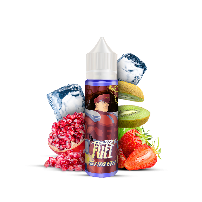 E-liquide Shigeri 50ml Fighter Fuel grenade kiwi fraise