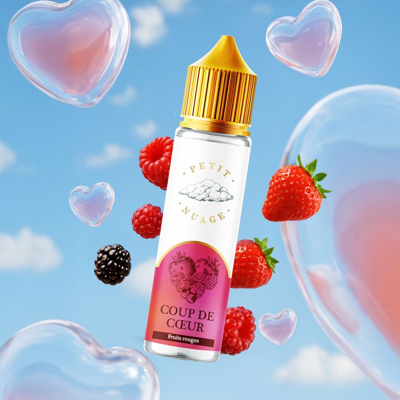 e-liquide Coup De Cœur 50ml Petit Nuage fruits rouges