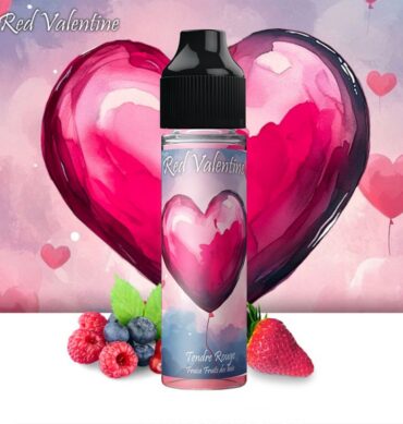 e-liquide Tendre Rouge 50ml Red Valentine fraise fruits des bois