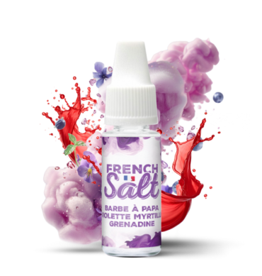 e liquide barbe a papa violette french salt