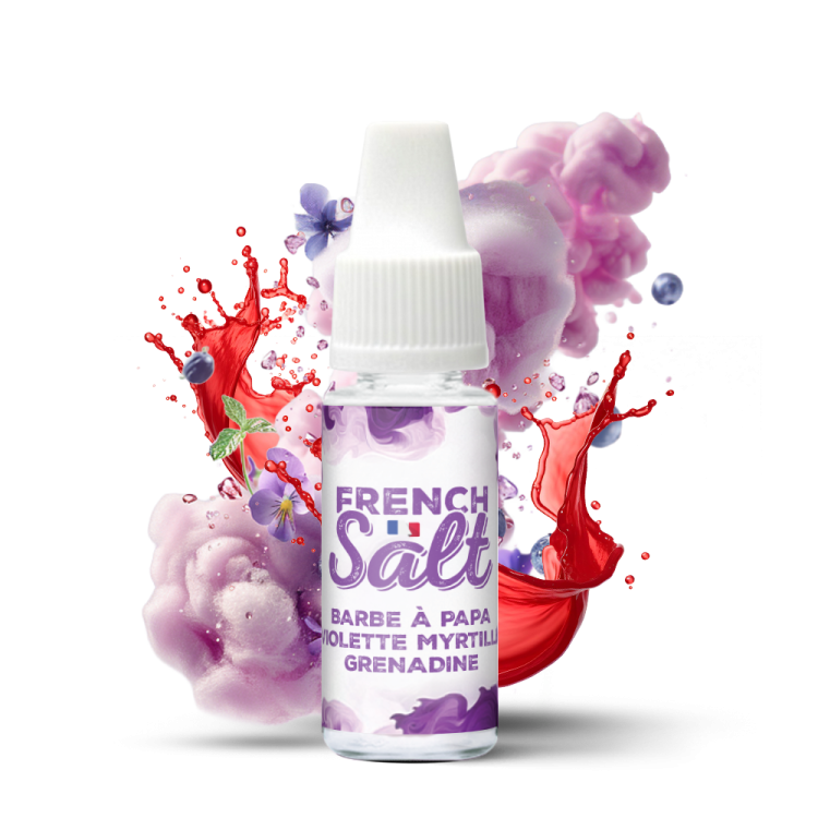 e liquide barbe a papa violette french salt