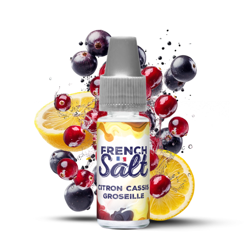 e liquide citron cassis groseille french salt