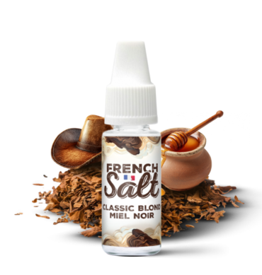 e liquide classic blond miel noir french salt