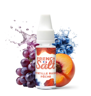 e liquide myrtille raisin peche french salt