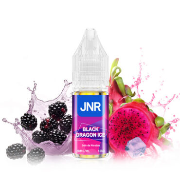 E-liquide JNR Nic Salts Black Dragon Ice 10 ml 20 mg avec fruits noirs et fruit du dragon