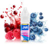E-liquide JNR Nic Salts Mr Blue 10 ml 20 mg avec illustration de fruits rouges et baies bleues