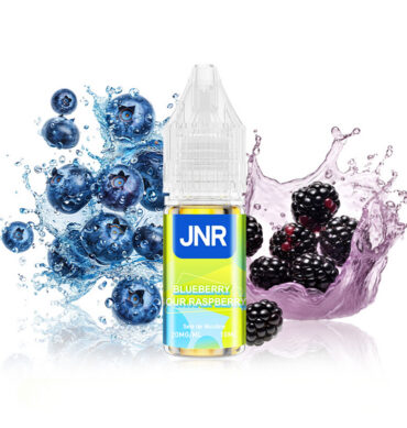 E-liquide JNR Nic Salts Blueberry Sour Raspberry 10 ml 20 mg saveur myrtille et framboise acidulée