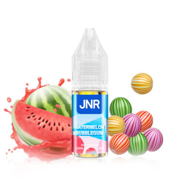 E-liquide JNR Nic Salts Watermelon Bubblegum 10 ml 20 mg saveur pastèque et chewing-gum