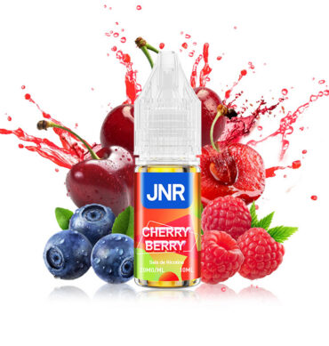 E-liquide JNR Nic Salts Cherry Berry 10 ml 20 mg saveur cerise et mélange de baies