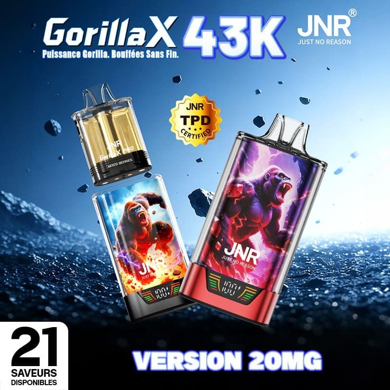 Puff JNR Gorilla X 43K – 20 mg