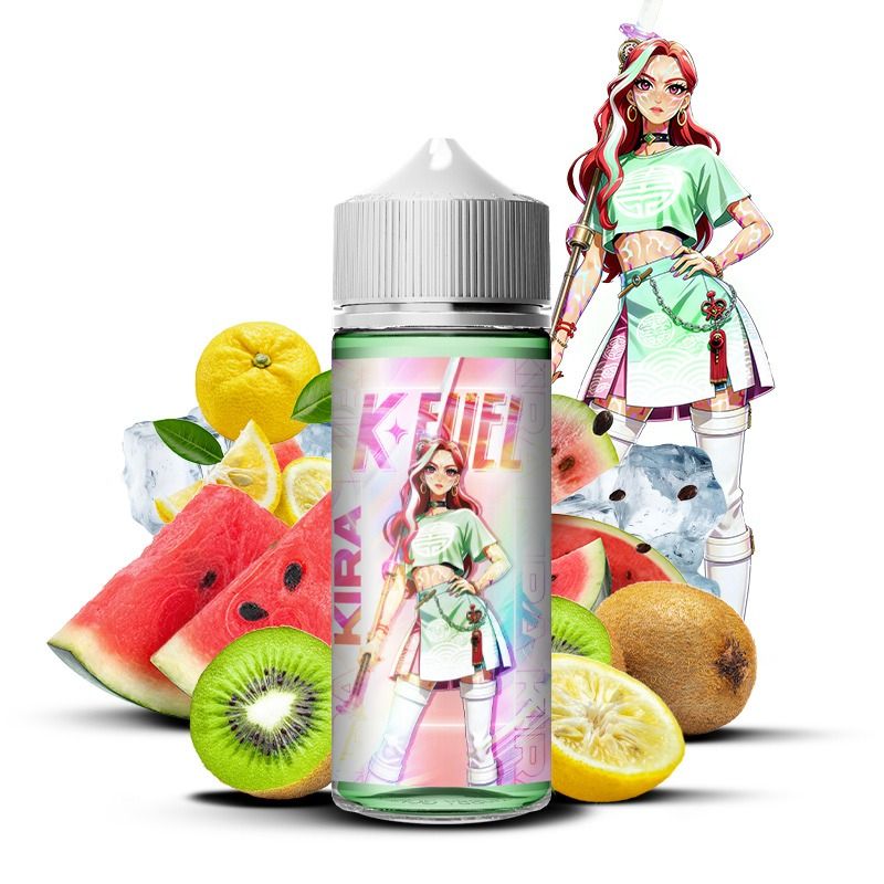 E-liquide Kira 100 ml K-Fuel Maison Fuel saveurs pastèque kiwi yuzu frais