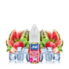 E-liquide JNR Nic Salts Strawberry Watermelon Ice 10 ml 20 mg saveur fraise et pastèque glacée
