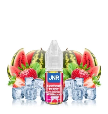 E-liquide JNR Nic Salts Strawberry Watermelon Ice 10 ml 20 mg saveur fraise et pastèque glacée